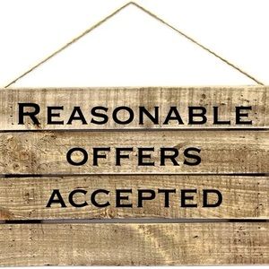 REASONABLE OFFERS ACCEPTED!